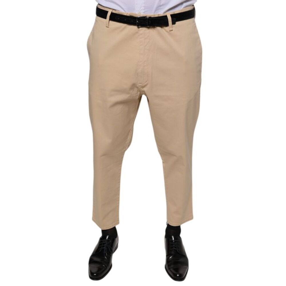 Don The Fuller Beige HOUSTON Men Cropped Dress Men's Pants
